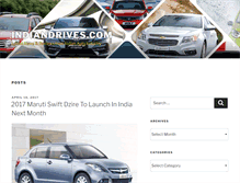 Tablet Screenshot of indiandrives.com